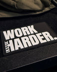 WORK HARDER PVC PATCH