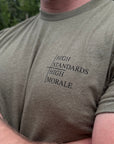 HIGH STANDARDS HIGH MORALE TEE