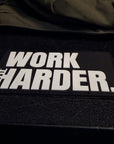 WORK HARDER PVC PATCH