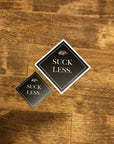 THE BIGGER SUCK LESS STICKER