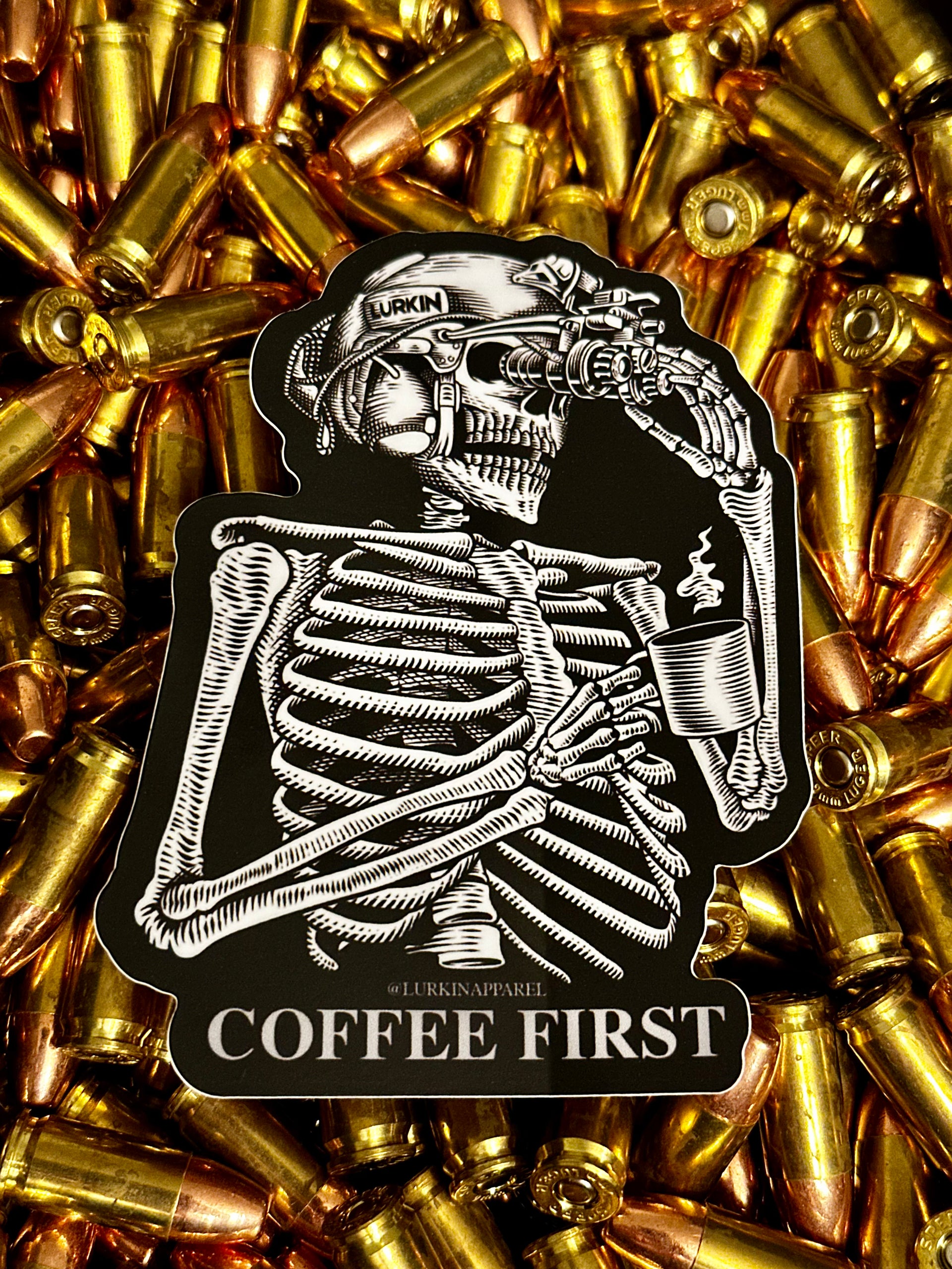 NEW! But First Coffee Sticker – Paper Raven Co.