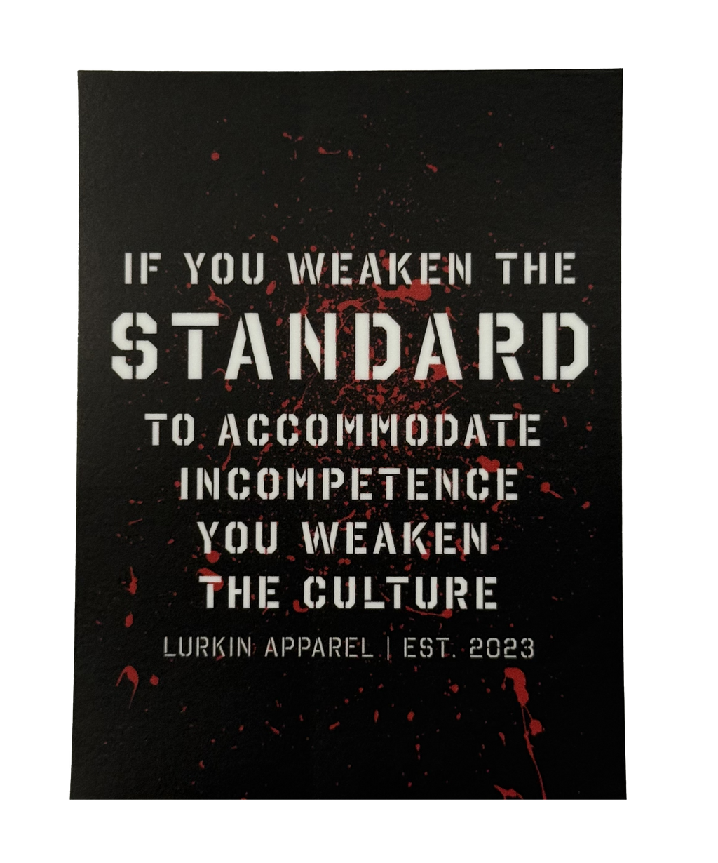 Working Standard Sticker THE STANDARD STICKER – LURKIN APPAREL