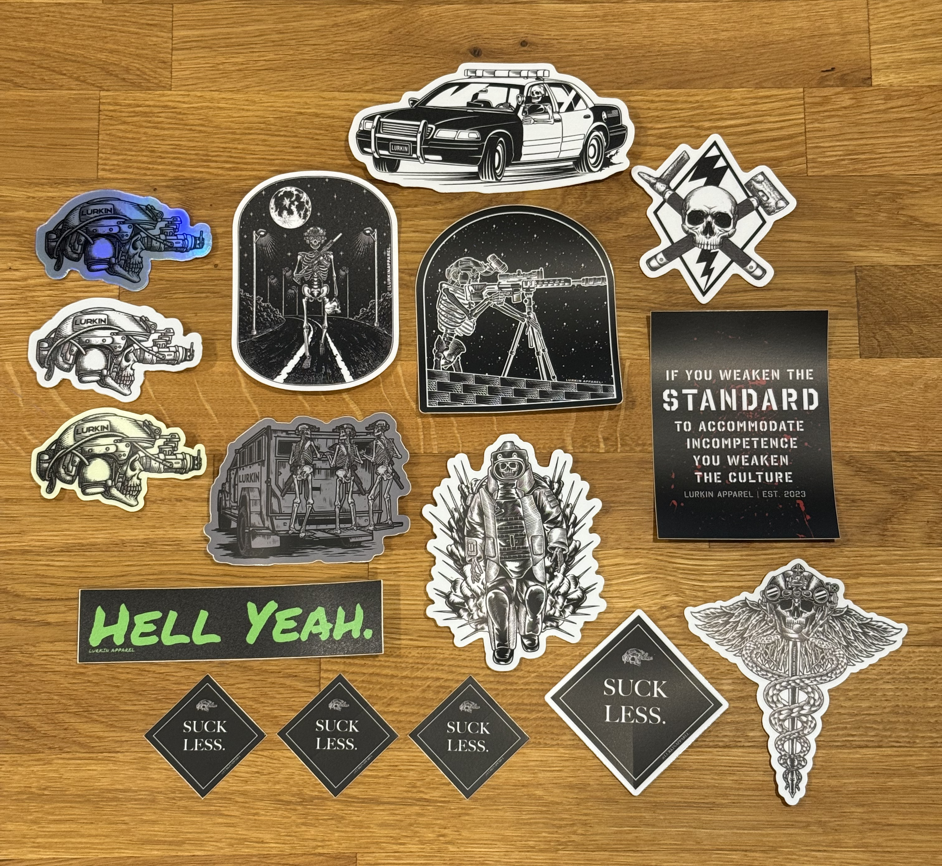 16 STICKER PACK – LURKIN APPAREL