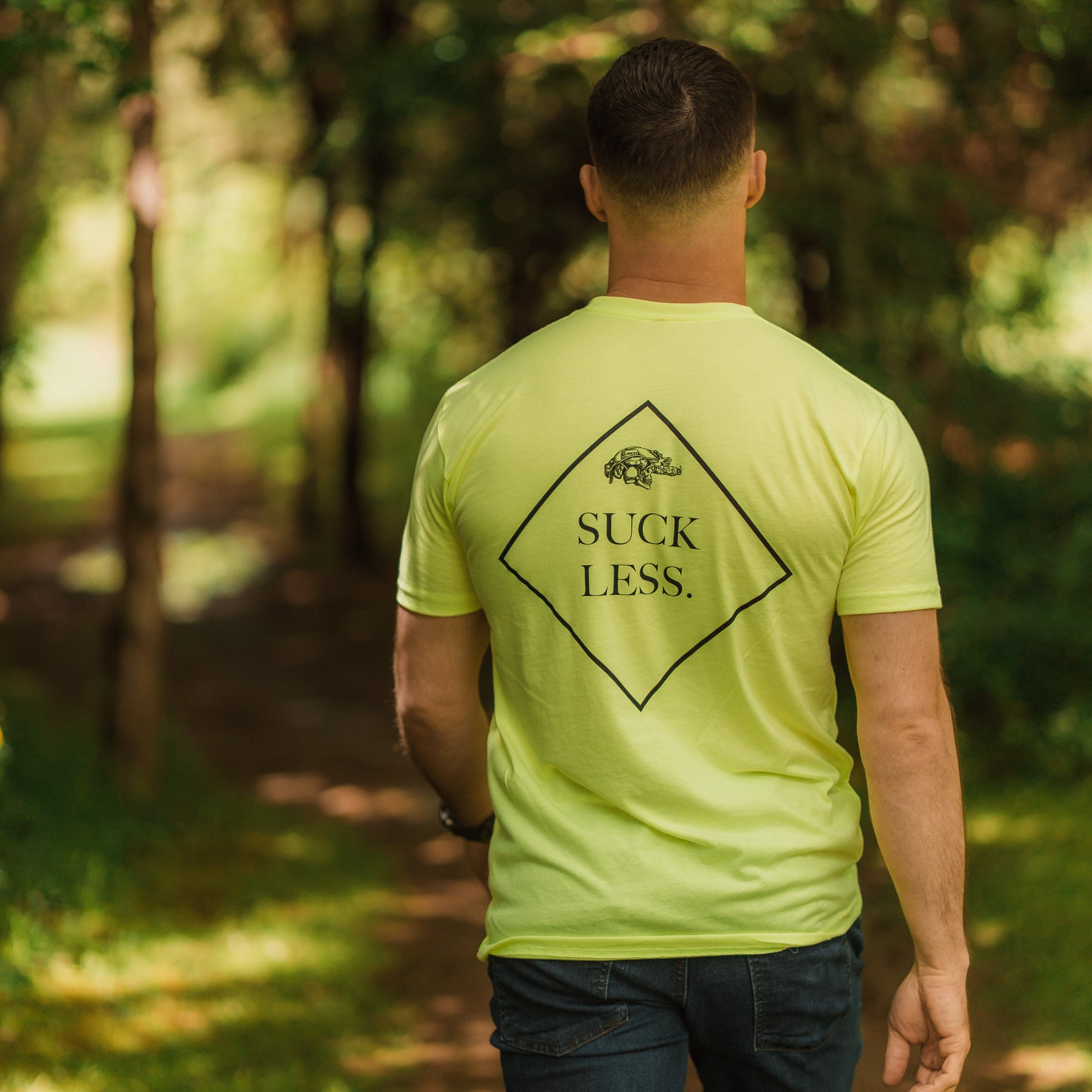 THE BIGGER SUCK LESS TEE HI-VIS